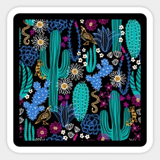 Sonoran Cactus Landscape Sticker